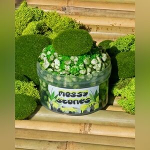 OG Slimes Mossy Stones Pumice Stone Clear Glue Green Pine Scented Slime